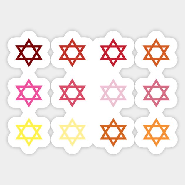 Jewish stars Sticker by ampp